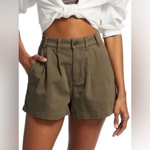 Free people Billie Pleated Chino Shorts